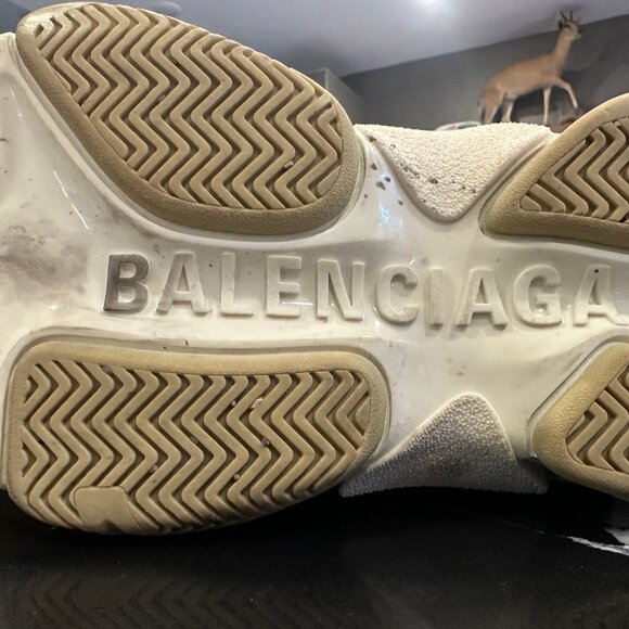 Gucci x Balenciaga The Hacker Project Triple S Beige Green Yellow - Size 42- US9 - Picture 12 of 13
